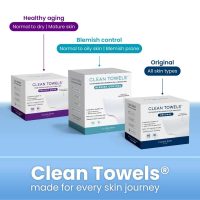 Clean Skin Club Clean Towels XL®, 100% USDA Biobased Face Towel, Disposable Face Towelette, Eczema Association Accepted, Makeup Remover Dry Wipes, Ultra Soft, 50 Count - Image 10