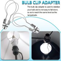 yuntop Clip on Lampshade Adapter, Lamp Shade Light Bulb Clip Adapter includes Finial, Lamp Shade Holder for Clip On Light Bulbs(1Pcs, Silver) - Image 6