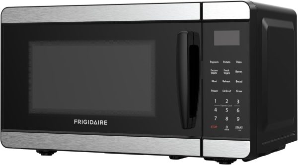 Frigidaire Countertop Microwave - Digital Control Panel - 6 Auto Cooking Settings - 10 Power Levels - Child Safety Lock - 0.7 Cu. Ft., Stainless Steel