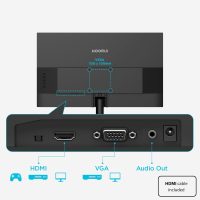KOORUI 24-inch Computer Monitor Full HD 1920 x 1080p 100Hz VA Display 3000:1 Contrast Ratio with HDMI VGA, Three-Sided Slim Bezels, 100 x 100 mm VESA Mountable, Ergonomic Tilt, Black - Image 9