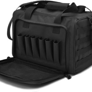 Tactical Gun Range Bag Deluxe Pistol Shooting Range Duffle Bags