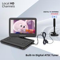 Feihe 16.5" Portable TV/DVD Player Combo with 14.0" Large HD Swivel Screen and Digital TV ATSC Tuner/HDMI/USB/AV/Audio, Built-in Battery, Dual High Volume Stereo Speakers - Image 2