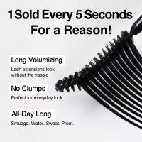 CLIO Kill Lash Superproof Mascara, Waterproof Mascara Black, Lengthening & Lifting for Defined Eyelash, Long-Lasting, Clump & Smudge-Free, for Sensitive Eyes, Korean Makeup Beauty (001 Long Curling) - Image 3