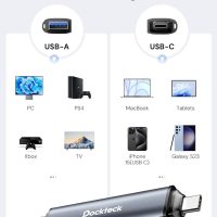 Dockteck SD Card Reader, 5G Super Speed USB3.0 SD/TF Card Reader, 3-Slot USB A/C to SD/Micro SD/USB A Memory Card Reader for UHS-I SD/Micro SD/SDHC/SDXC/MMC, Support OTG for Plug&Play - Image 5