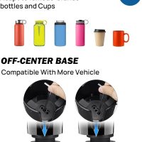 JOYTUTUS Cup Holder Phone Mount for Car, Car Cellphone Large Adapter Long Arm with 360 Degree Rotation, Compatible iPhone, Samsung & All Smartphones - Image 5