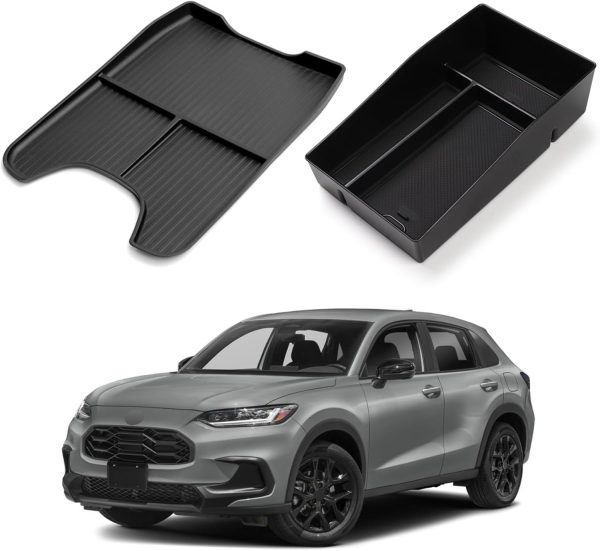 Center Armrest Storage Box and Central Control Lower Storage Box for Honda HR-V HRV 2023 2024 2025 Accessories
