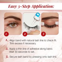 Ardell Naked Strip Lashes 421 – Natural-Looking, Long-Lasting False Eyelashes with Invisiband for Seamless Blend, 4 Pairs, 1-Pack - Image 6