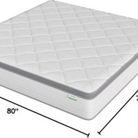 Novilla King Mattress, 12 Inch Hybrid Mattress King with Comfort Foam, Innerspring Pillow Top Mattresses in a Box, King Size Mattresses for Pressure & Pain Relief, Soft Feel but Supportive - Image 2