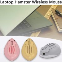 2.4GHz Wireless Mouse Cute Hamster Shape Less Noice Portable Mobile Optical 1200DPI USB Mice Cordless Mouse for PC Laptop Computer Notebook MacBook Kids Girl Men Women Adults Gift (Pink) - Image 3