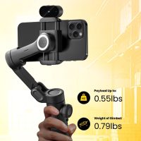 XE AI Version,Gimbal Stabilizer for Smartphone,NO APP AI Tracking, Gesture Control,360°Inception Gimbal with TikTok YouTube,3-Axis Foldable Handheld Tripod for iPhone& Android,Black - Image 6