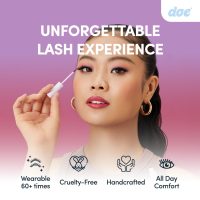 Love Spell - Reusable 60 Wears Magnetic Lashes. False Lash Wispies, Handmade from Korean Silk. Cruelty Free & Vegan, All-Day Strong Hold with 10 Magnets - 1 Pair - Image 8