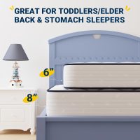 Avenco 8 Inch Full Mattress, Mattresses in a Box, Medium Soft, Breathable Fabric Cover & Adaptive Support, CertiPUR-US Certified, Full Size Mattress in Guest and Kids Bedroom - Image 4