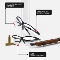 Aqulius 3pk Shooting Glasses - Safety Glasses - Eye Protection for Shooting Range, Tactical Shooting Goggles - Image 3