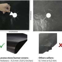Stove Burner Covers - Gas Stove Protector, Stove top Range Protectors, Set Top Burner Covers Black, Non Stick Reusable, Stove Cover, Easy to Clean, Double Thickness - Image 6
