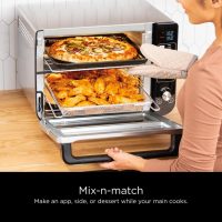 Ninja DCT401 12-in-1 Double Oven with FlexDoor, FlavorSeal & Smart Finish, Rapid Top Convection and Air Fry Bottom , Bake, Roast, Toast, Air Fry, Pizza and More, Stainless Steel - Image 9