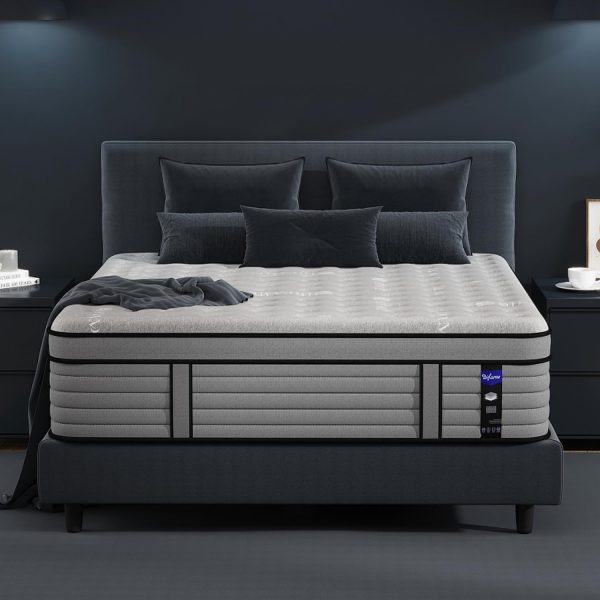 DIFAME 18 Inch King Size Mattress, Firm Hybrid Mattress King in a Box with Gel Memory Foam, Individually Pocket Spring, Breathable & Cooling Fabric, Pressure & Back Pain Relief, Upgrade Edge Support