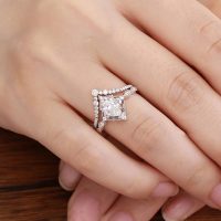 1 Pc Gorgeous Water Drop Crown Ring Fine Jewelry Party Gift For Women Ladies Jewelry - Image 4