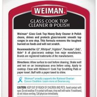 Weiman Glass Cooktop Heavy Duty Cleaner & Polish - Shines and Protects Glass/Ceramic Smooth Top Ranges with its Gentle Formula - 10 Oz., Clear - Image 2
