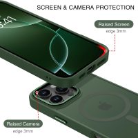 BENTOBEN Magnetic for iPhone 16 Pro Max Case,(Compatible with MagSafe) (Military Grade Drop Protection) Slim Translucent Matte Shockproof with Anti-Fingerprint Phone Case 6.9",Green - Image 3