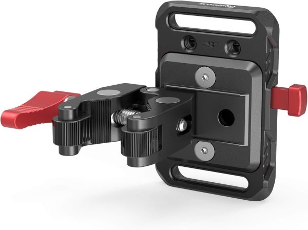 SmallRig Mini V Mount Battery Plate, V-Lock Mount Battery Plate with Crab-Shaped Clamp for Camera Power Supply - 2989