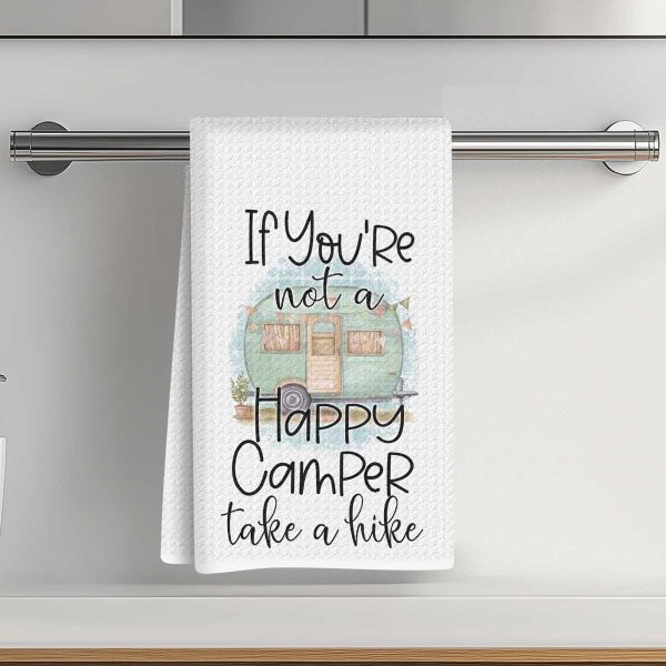 Country Kitchen Towels, Cute Decorative Dish Towels, Absorbent Flower Tea Towel Gifts for Fashion Bathroom Home Decor, Cute and Funny Kitchen Designs for The Camper, Gifts for Chefs Mom Friend-5
