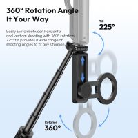 ULANZI JJ03 Magnetic Tripod for Phone with Remote Control, 3-in-1 Selfie Stick Handle Grip 360° Rotation Extendable Stand for iPhone Android Phones, for iPhone 17 16 15 14 13 12 Series - Image 5
