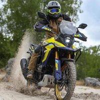 for V-Strom DL800 DE DL800DE 2023 Motorcycle Accessories Black Steel Highway Bar Bing Barrier Protective Fighting Ring Flow Fall Protection DL 800DE - Image 3