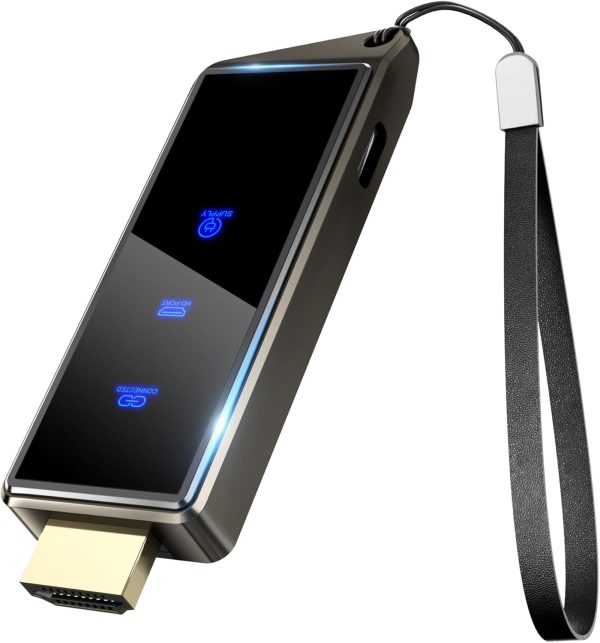 Wireless HDMI Display Dongle Adapter, Portable Transmitter, Streaming Media Video/Audio/File HDMI Wireless Extender from Smartphone,Laptop to HDTV/Monitor/Projector, Support Airplay DLNA Miracast