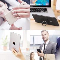 Cell Phone Ring Holder Stand Transparent Finger Grip 360 Degree Rotation Universal Smartphone Finger Ring Stand Kickstand (2 X Silver & 2 X Rose Gold) - Image 7