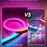 Govee Outdoor Neon Rope Lights, 32.8ft RGBIC IP67 Waterproof Patio Decorations with 64 Scene Modes, Music Sync, Flexible LED Outdoor Lights, Neon Lights Work with Alexa, Google Assistant - Image 4