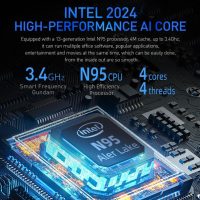 2-in-1 Mini Laptop: 10.95" 2K FHD IPS Touchscreen, In tel N95 CPU,16GB DDR5 RAM 512G SSD, Metal Body, Win 11 Pro/Office 2019, Full-Function Type-C, Fingerprint Sensor, Backlit Keyboard (16G+512GB) - Image 5