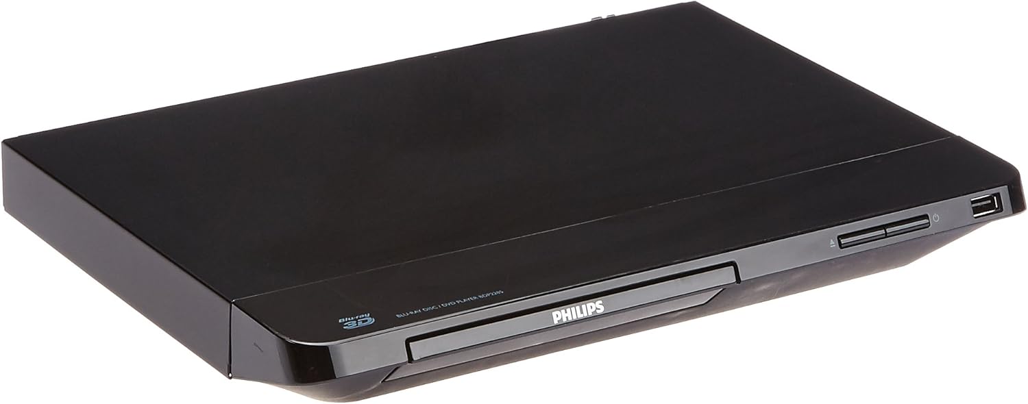 Philips BDP2285/F7B 3D Blu-Ray and DVD with Built-In Wi-Fi Refurbished (Black)