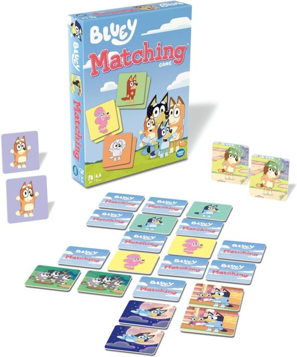 Wonder Forge Bluey Matching Game - Family & Toddler Games - Educational Toys - Memory & Brain Games for Kids Ages 3-5, Indoor Recess