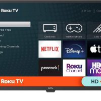 ONN 32-inch Roku Smart TV LED + Free Wall Mount with Wi-Fi Connectivity and Mobile App | Flat Screen TV Compatible with Apple Home Kit | Alexa and Google Assistant (Renewed) - Image 2