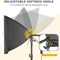 Torjim Softbox Photography Lighting Kit, 16'' x 16'' Professional Softbox Lighting Kit with 85W 3000-7500K LED Bulbs, Studio Lights for Photography/Video Recording/Live Streaming/Portraits Shooting - Image 5