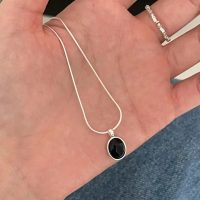Moonstone Aquamarine Necklace Light Luxury Small Collarbone Chain - Image 2