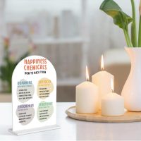 Happiness Chemicals Positive Mental Health Table Acrylic Decoration, Gifts for CBT Psychologist School Counselor Teacher Office Desk Decor - Image 5