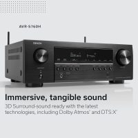 Denon AVR-S760H 7.2 Ch AVR - 75 W/Ch (2021 Model), Advanced 8K Upscaling, Dolby Atmos Height Virtualization, DTS Virtual:X & More, Built-in HEOS, Amazon Alexa Voice Control - Image 4