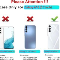 Qinmay Phone Case for Samsung Galaxy A16 5G Case with HD Screen Protector, Heavy Duty Shockproof & Dropproof 3-Layer Cover Phone Case for Galaxy A16,WineRedPink - Image 2