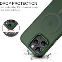 BENTOBEN Magnetic for iPhone 16 Pro Max Case,(Compatible with MagSafe) (Military Grade Drop Protection) Slim Translucent Matte Shockproof with Anti-Fingerprint Phone Case 6.9",Green - Image 6