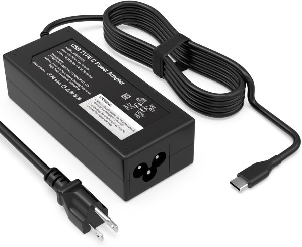Laptop Charger-45W USB-C Power Adapter Compatible with HP Chromebook,Fast Charging for USB C Laptop Charger,6FT Type C Power Cord