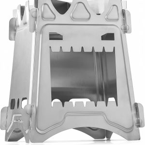 Lightweight Portable Wood Burning Camping Stove Camping Backpacking Stove Folding Wood Stove for Outdoor Hiking Camping Picnic Stove