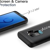 JETech Heavy Shockproof Case for Samsung Galaxy S9, Dual Layer Rugged Protective Phone Cover with Shock-Absorption (Black) - Image 4