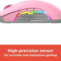 RadioShack Pink RGB Wired Backlit Gaming Mouse - Image 3