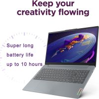 Lenovo IdeaPad 15.6" FHD Touchscreen Laptop (16GB RAM, 512GB SSD, Intel 6-Core i3-1215U (> i5-1135G7)), Narrow Bezel, Webcam, 10-Hour Long Battery Life, Wi-Fi 6, Win 11 Home S Mode, Cloud Grey - Image 2