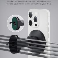 iOttie iTap 3 Magnetic Air Vent Car Mount Phone Holder with Magnetic Ring Adapter. Compatible with iPhone, Samsung Galaxy, Google Pixel, Huawei, LG, and All Qi Compatible Smartphones - Image 6