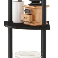 Furinno Turn-N-Tube 5 Tier Corner Display Rack Multipurpose Shelving Unit, 1-Pack, Espresso/Black - Image 4