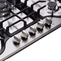 30 Inch Gas Cooktop DT57043 Built-in Stainless Steel 5 Burners Gas Stovetop LPG/NG Convertible Dual Fuel Gas Hob - Image 6