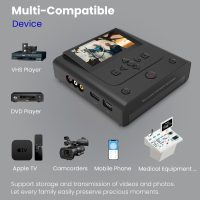 VHS to DVD Recorder, VCR to DVD Recorder-Convert Photos and Videos Between VHS,VCR,Memory Card，DVD and USB. Phone can use a Free app to Burn Videos and Photos, Also has TV Recording Function（Black） - Image 3