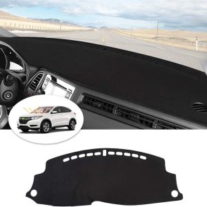 Cartist Dashboard Cover Mat for 2016-2021 2022 Honda HR-V HRV Accessories Dash Cover Flannel Dash Mat Sunshade Glare UV Rays Protector